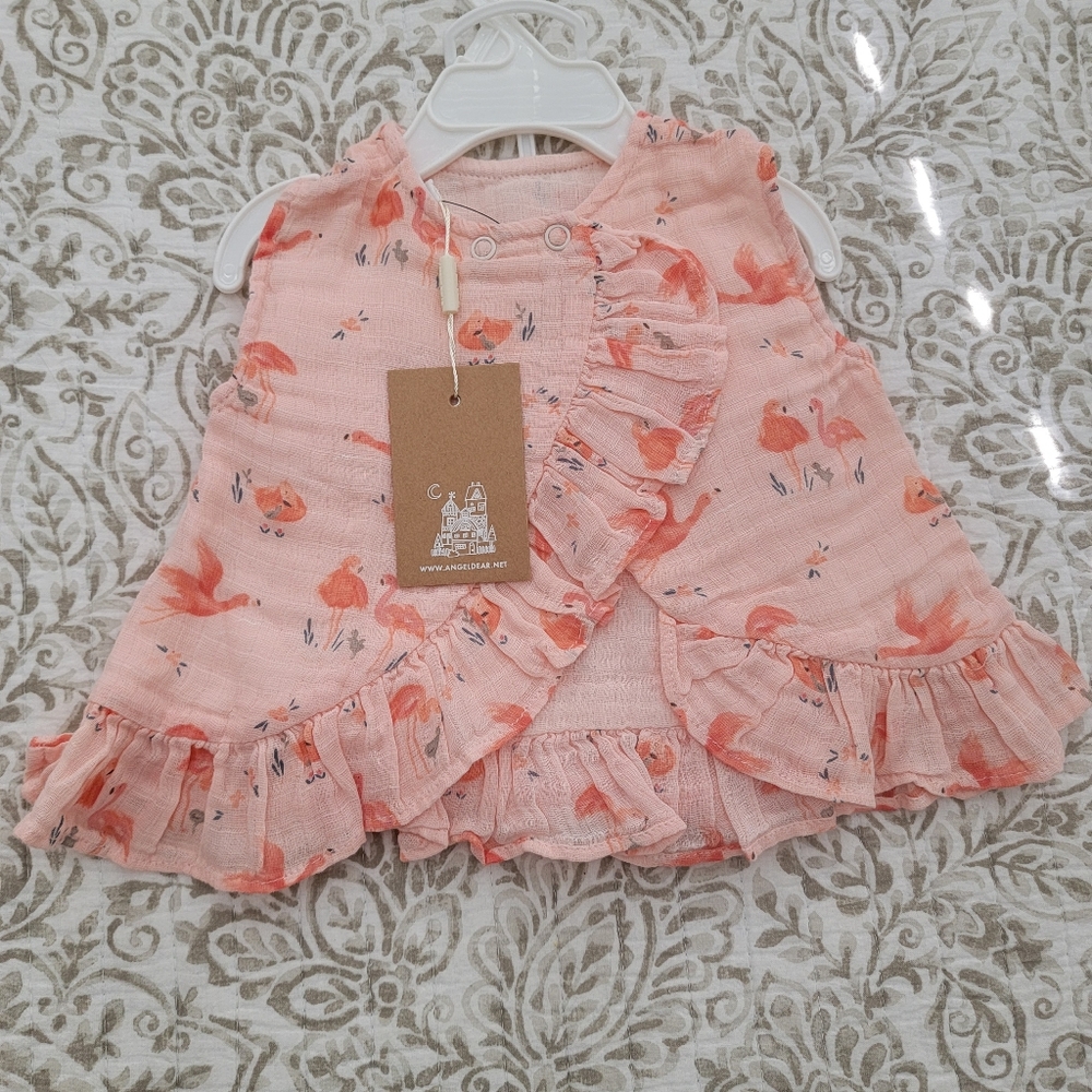 Two Piece Flamingo Dress and Bloomer